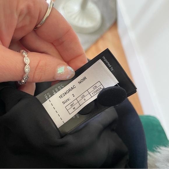 ba&sh Grace Tuxedo Jacket Black Double Breasted Viscose Lady Blazer NWT Size 2/M - Picture 12 of 12